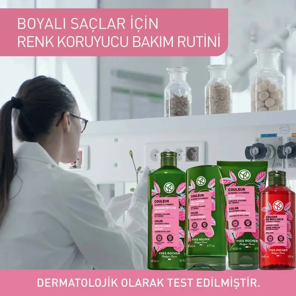 Yves Rocher Parlatıcı (Brillance) Frambuaz Saç Sirkesi/toniği Büyük Boy - VEGAN-400 ML-42448