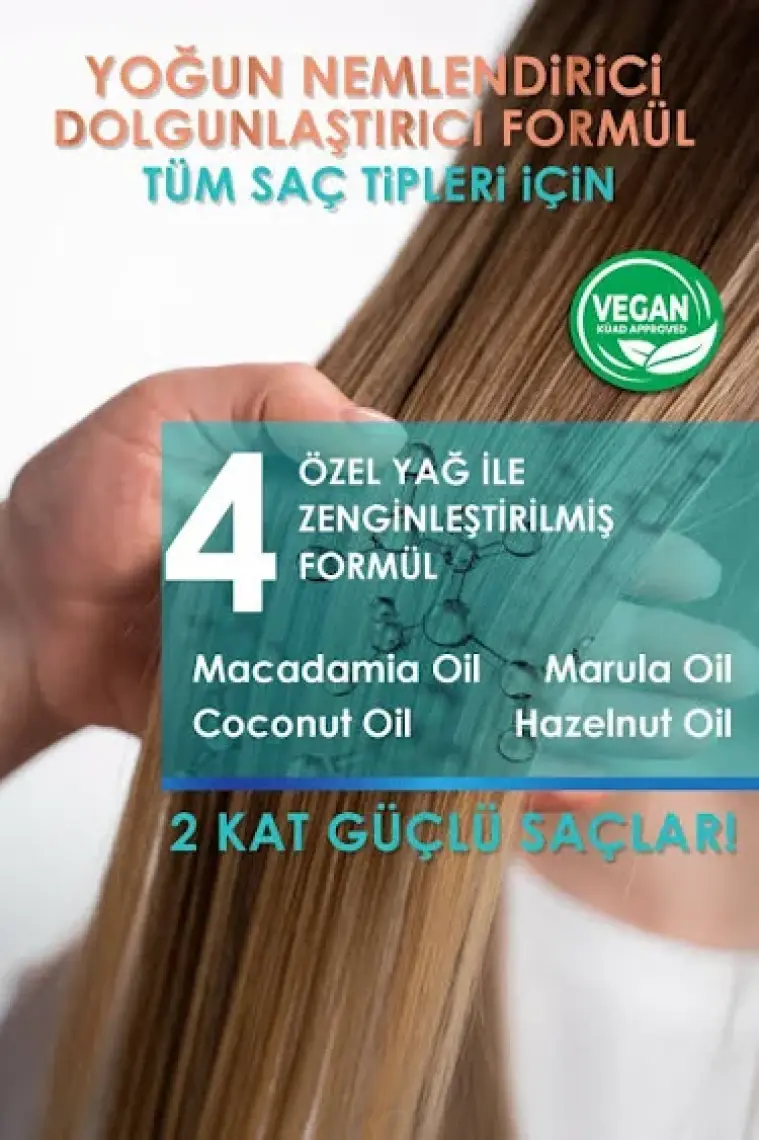 Panorama Professional Kırılma Ve Hasar Önleyici Çift Fazlı Sıvı Saç Bakım Kremi - 400 ml / 2 Kat Güçlü Saçlar / 12 Etki 1 Arada / 4 Özel Yağ ile zenginleştirilmiş Formül