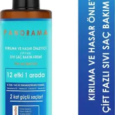 Panorama Professional Kırılma Ve Hasar Önleyici Çift Fazlı Sıvı Saç Bakım Kremi - 400 ml / 2 Kat Güçlü Saçlar / 12 Etki 1 Arada / 4 Özel Yağ ile zenginleştirilmiş Formül