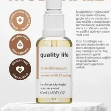 Quality Life 17 Aktifli Saç Dökülmesine Karşı Serum - Saç Güçlendirici Dökülme Karşıtı Saç Serumu Ve Yağı