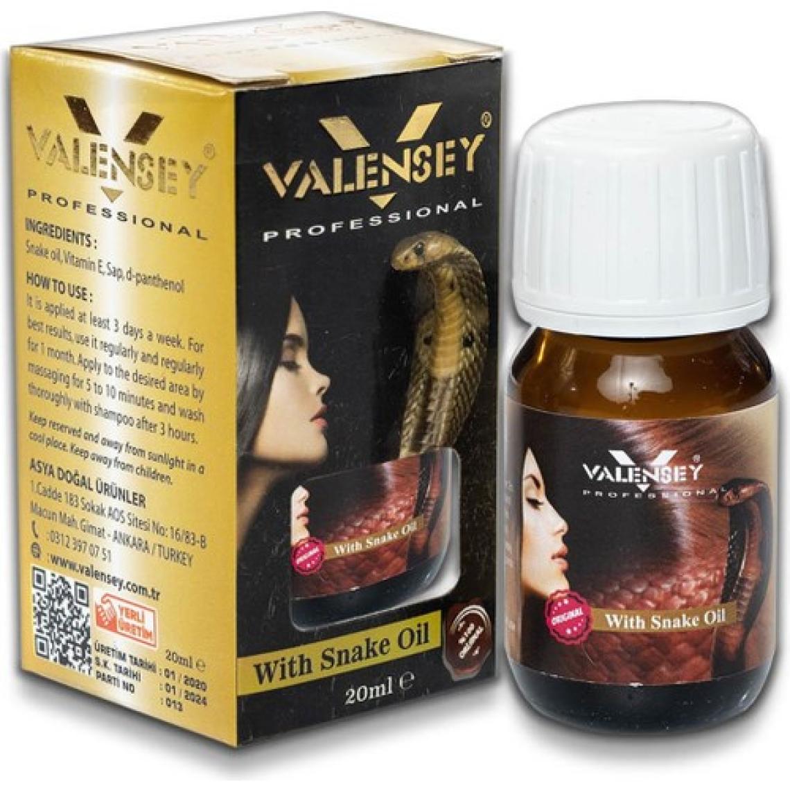Valensey E Vitaminli Yılan Yağı Saç Bakım Yağı 20 ml x 8 Adet