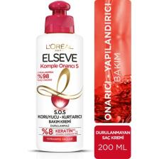 Loreal Elseve Komple Onarıcı 5 S.O.S Koruyucu 200 ml Durulanmayan Kurtarıcı Bakım Kremi