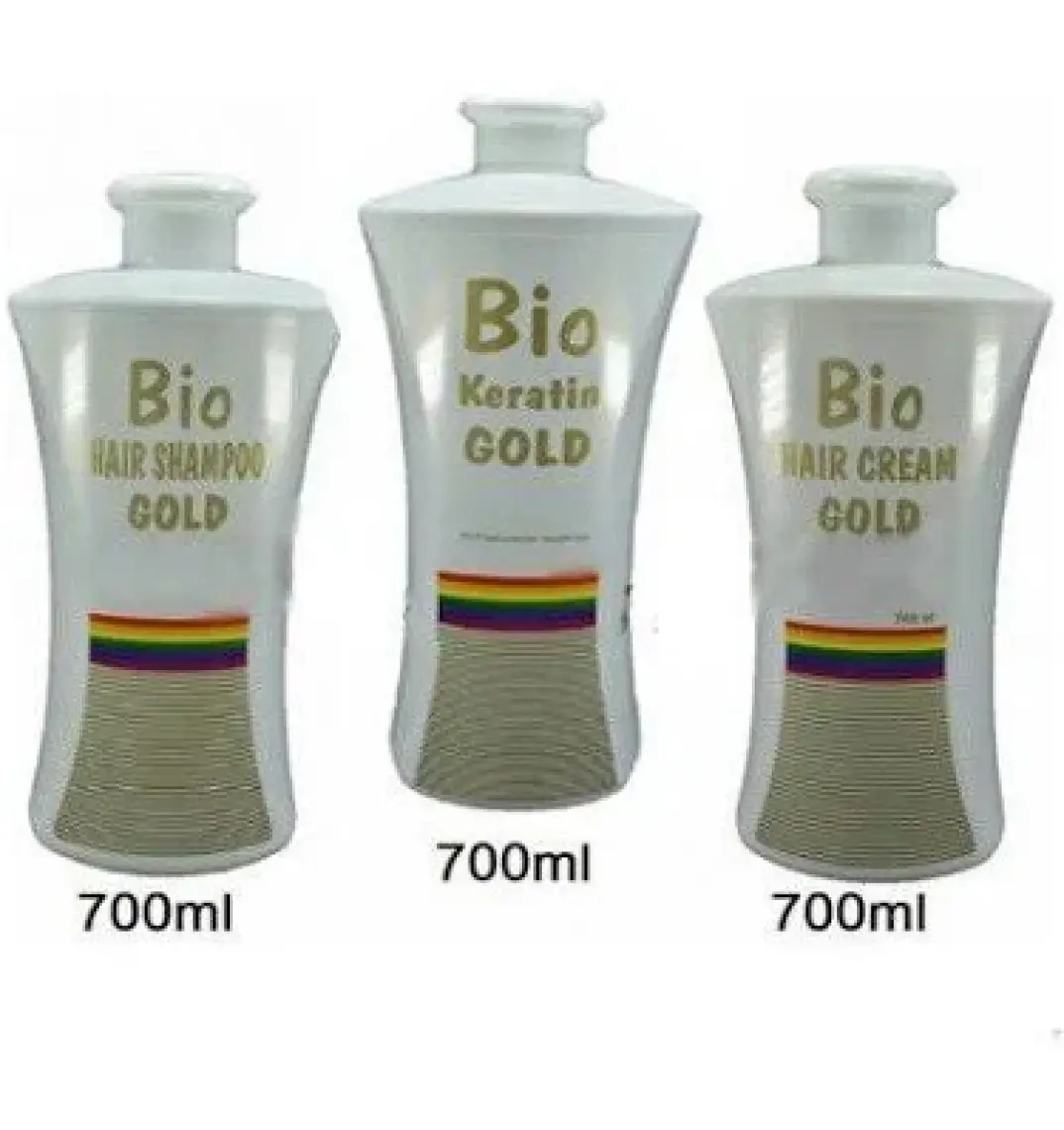 Bio Keratin Gold Kalıcı Brezilya Fönü 3'lü Set