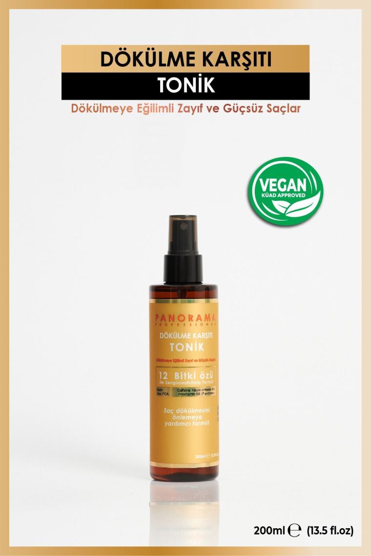 Panorama Professional Tonik 200 ml /biotin Caffein Niacin (Vitamin B3) Zinc PcaProvitamin B5 (Panthenol)-VEGAN - SÜLFATSIZ