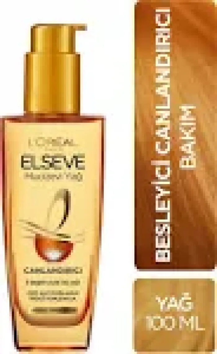 L'Oréal Paris Elseve Mucizevi Canlandırıcı Bakım Yağı 100 ml Tüm Saç Tipleri için Besleyici ve Günlük Kullanıma Uygun