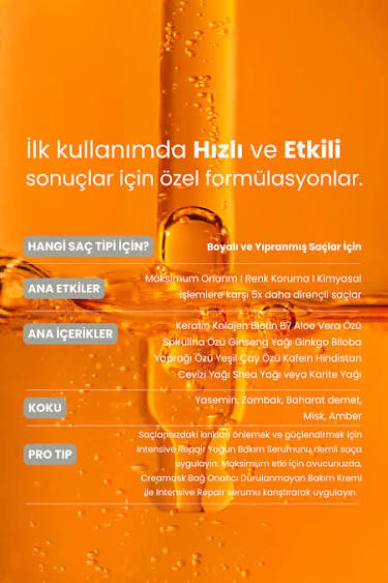 Matsu Intensive Repair Yıpranmış Saçlar Için Yoğun Bakım Saç Serumu  50 ml