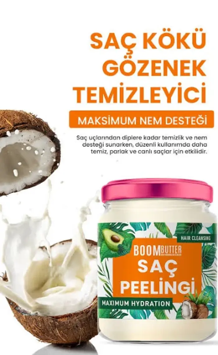 BOOM BUTTER Saç Güçlendirici Peelingi 190 ML
