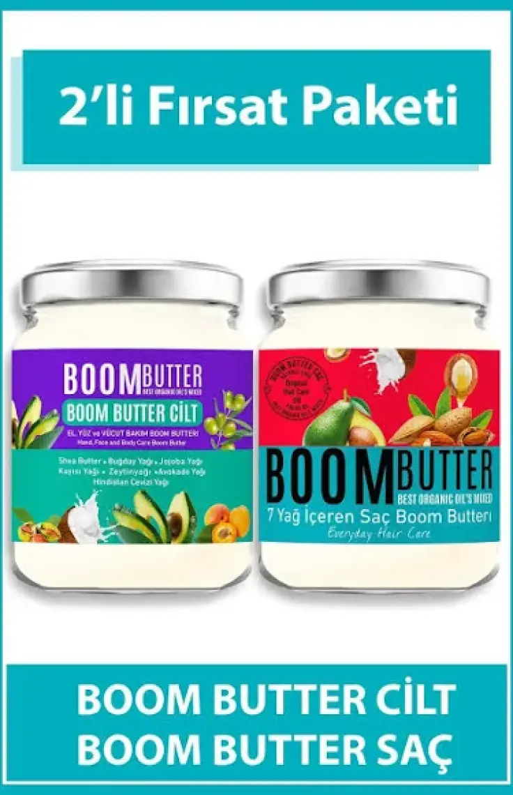 BOOM BUTTER Saç ve Cilt Bakım Paketi