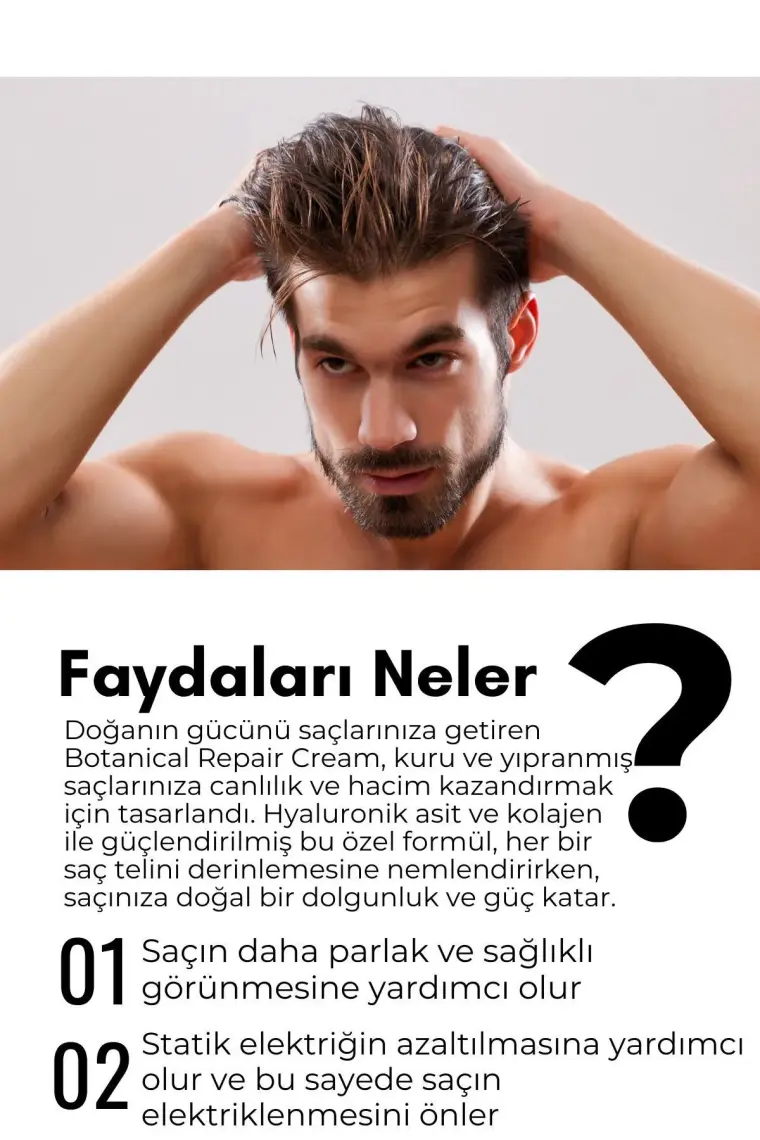 Green Label Hyaluronik Asit & Kolajen Kuru Ve Cansız Saçlara Özel Sıvı Saç Bakım Kremi