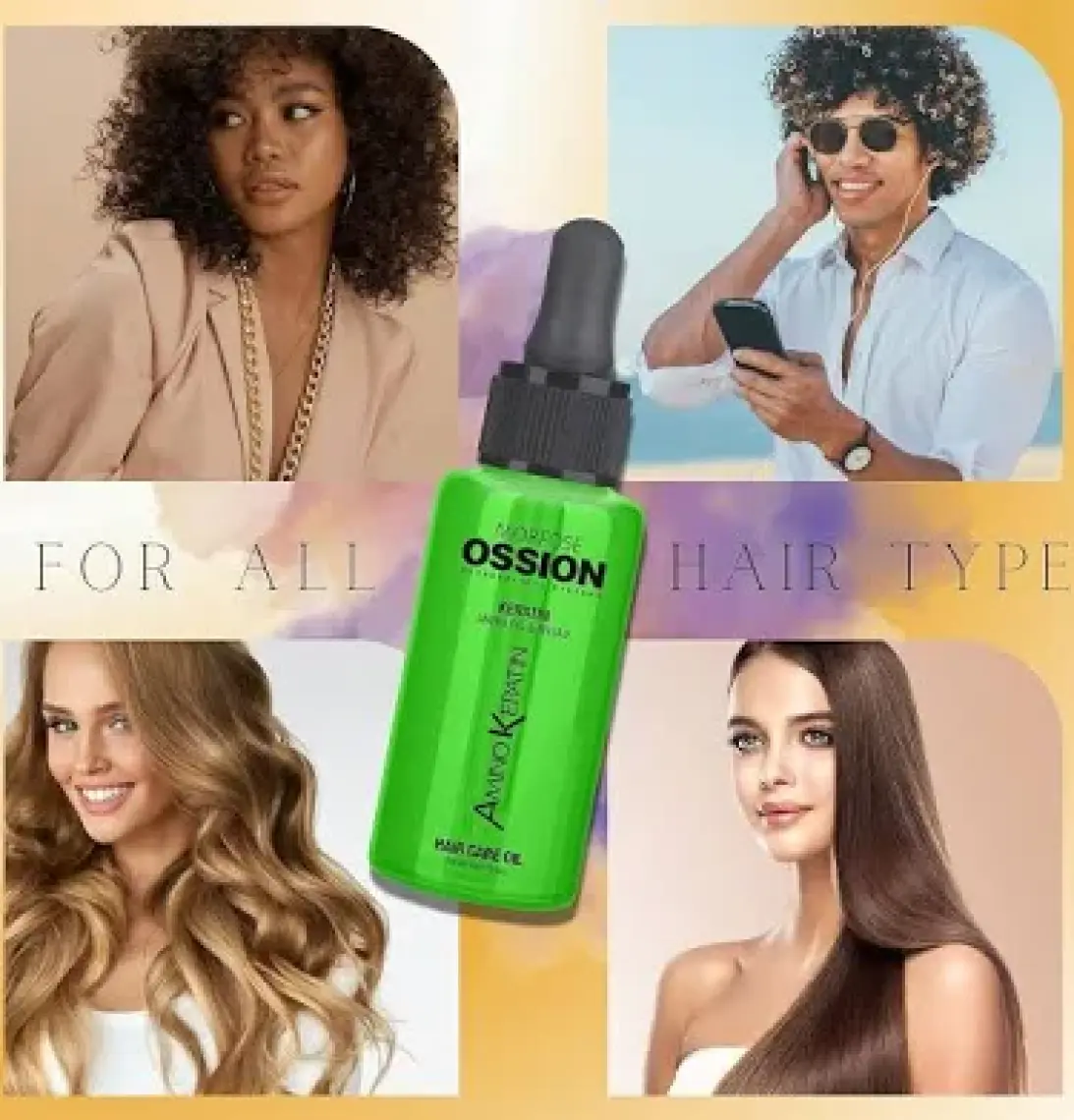 Ossion Ammino Keratin Saç Bakım Yağı 100Ml.