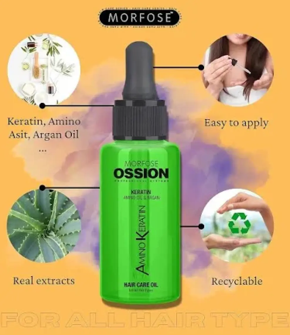 Ossion Ammino Keratin Saç Bakım Yağı 100Ml.