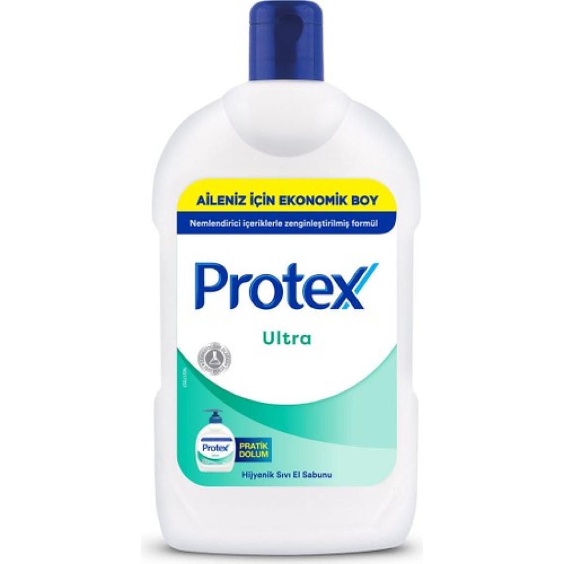Protex 1500 ml Şeffaf Sıvı Sabun - Nemlendirici ve %97 Doğada Çözünebilen Ultra Koruma Özellikli