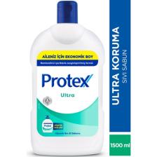 Protex 1500 ml Şeffaf Sıvı Sabun - Nemlendirici ve %97 Doğada Çözünebilen Ultra Koruma Özellikli