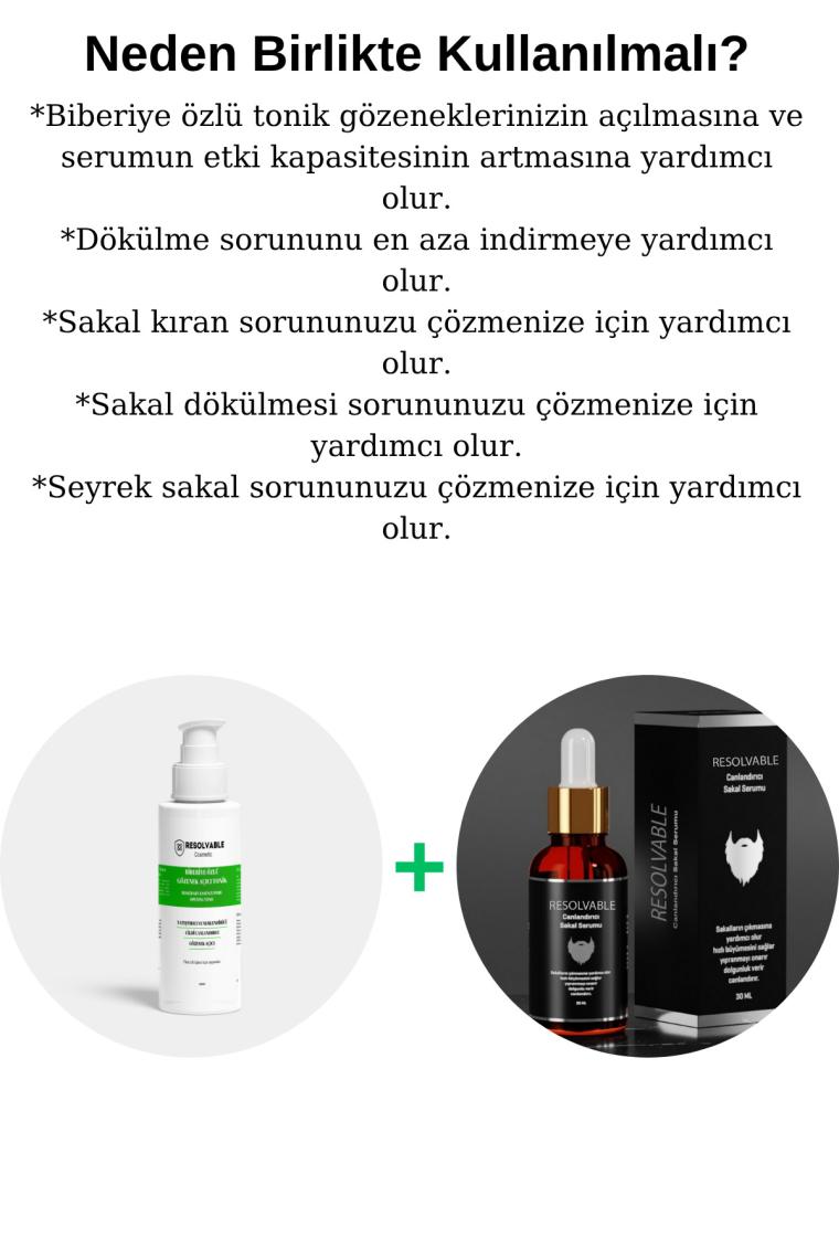 Resolvable Kozmeti̇k Sakal&bıyık Serumu(Seyrek Sakal, Köselik Sorunu ve Bakımlı Bir Sakal Görünümü Için Üretilmiş)
