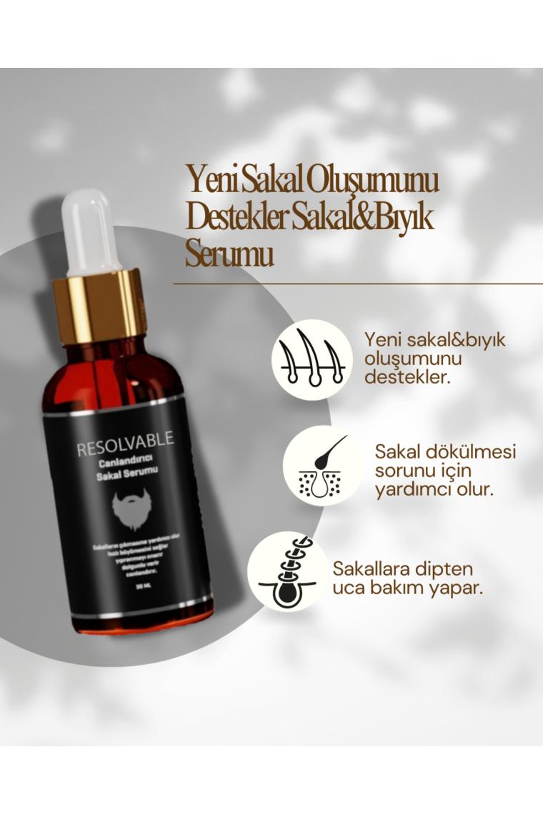 Resolvable Kozmeti̇k Sakal&bıyık Serumu(Seyrek Sakal, Köselik Sorunu ve Bakımlı Bir Sakal Görünümü Için Üretilmiş)