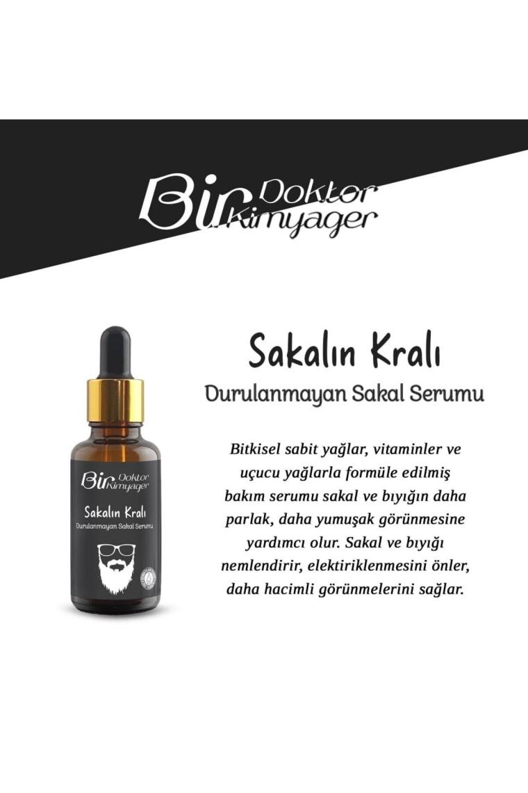 Bir Doktor Bir Kimyager Sakalın Kralı Durulanmayan Sakal Serumu 30 ml