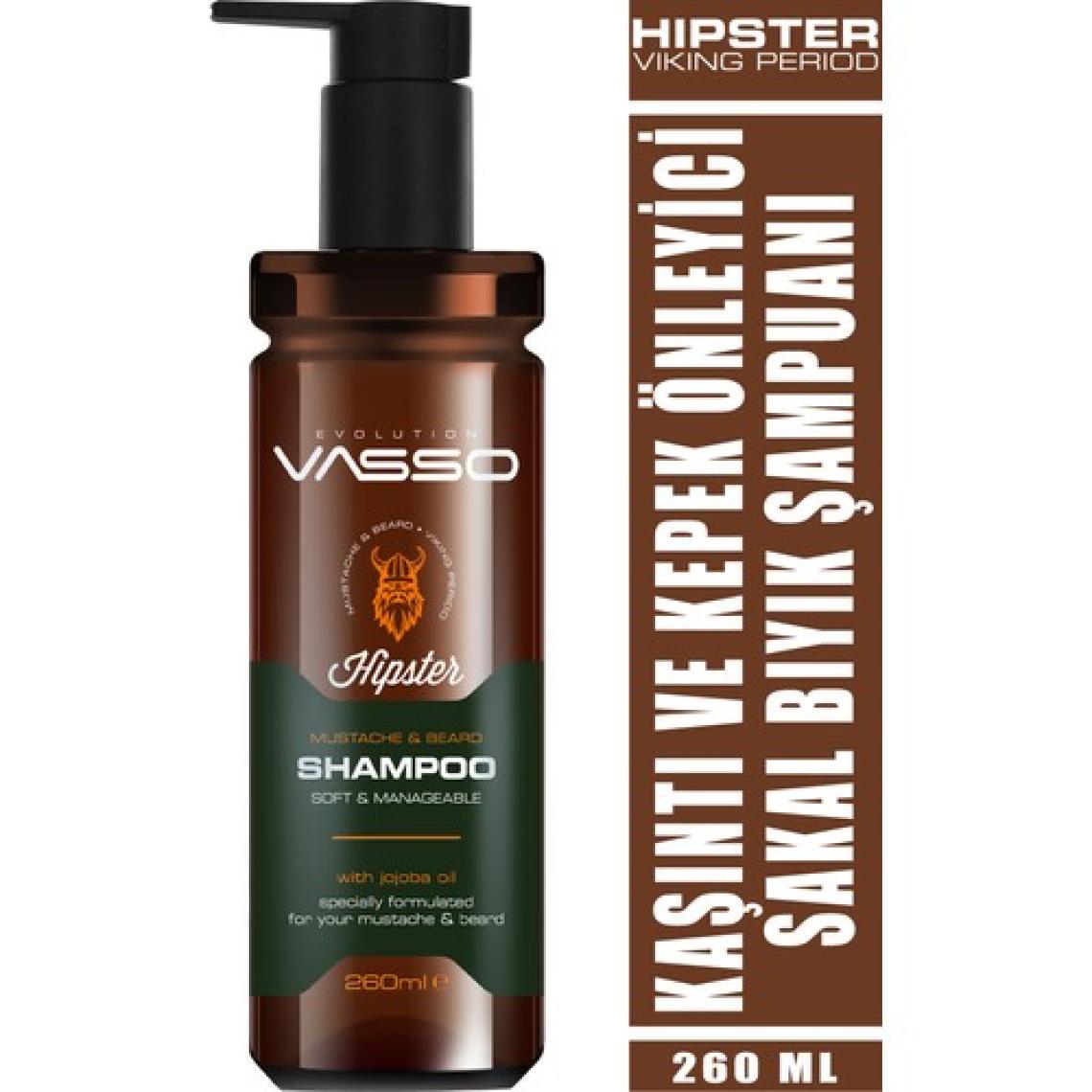 Vasso Hipster Viking Sakal Ve Bıyık Kepeğini Önleyen Şampuan 260 ml 8699216347546