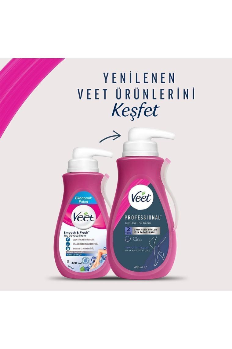 Professional Tüy Dökücü Krem Tüm Cilt Tipleri Için 400ml