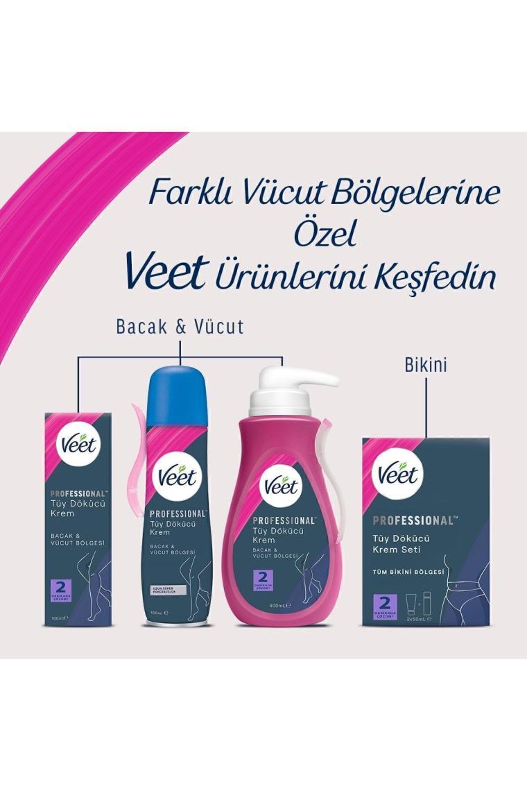 Professional Tüy Dökücü Krem Tüm Cilt Tipleri Için 400ml