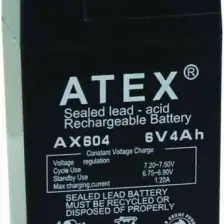 Atex AX604 6V 4AH Bakımsız Kuru Akü