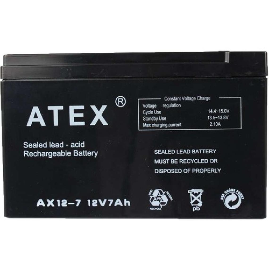 Atex AX-12V 7AH Bakımsız Kuru Akü