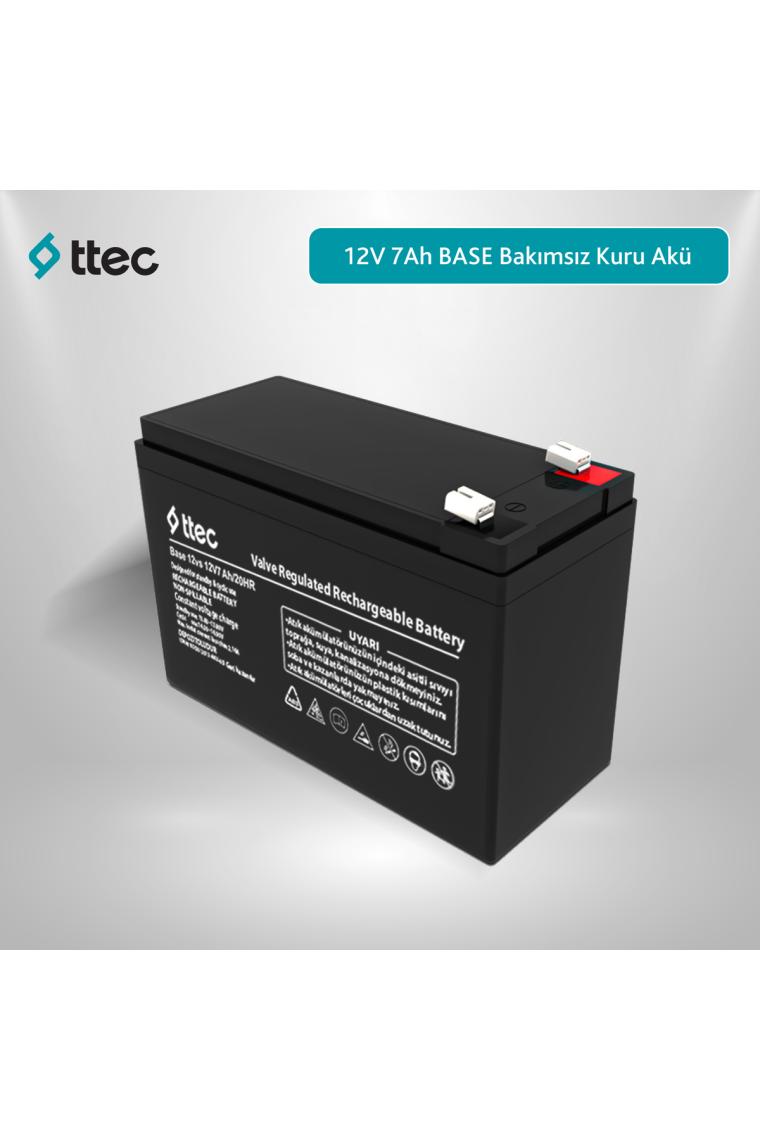 12v 7ah Base Bakımsız Kuru Akü