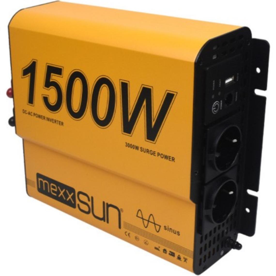 Mexxsun 12V VOLT-1500W Watt Tam Sınüs Inverter (220V Çevirici)