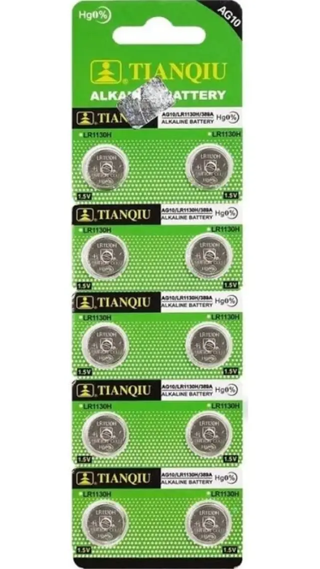 Komax Shopzum Pil Düğme AG10 LR1130 1.5V (10 Adet) Komax