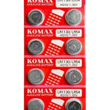Komax Shopzum Pil Düğme AG10 LR1130 1.5V (10 Adet) Komax