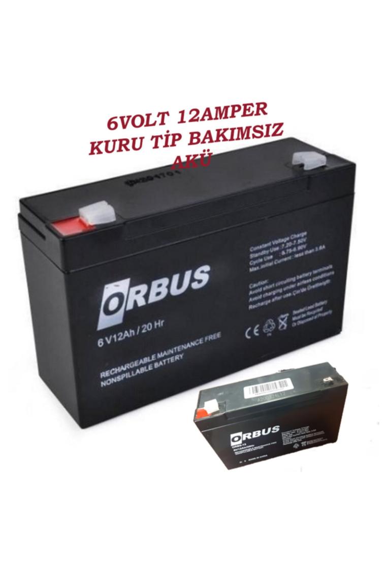 6 Volt 12amper 6v/12ah/20hr Kuru Tip Bakımsız Akü 6volt 12amper Batarya Pil 6v12ah Akü Battery
