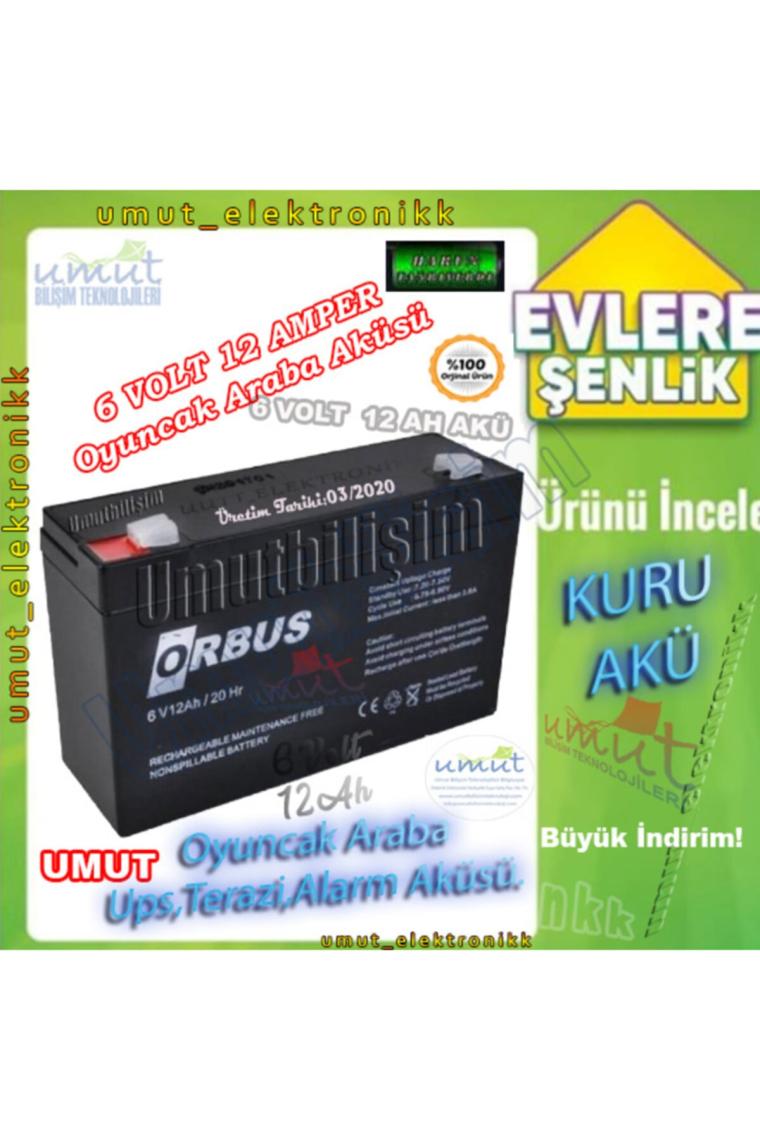 6 Volt 12amper 6v/12ah/20hr Kuru Tip Bakımsız Akü 6volt 12amper Batarya Pil 6v12ah Akü Battery