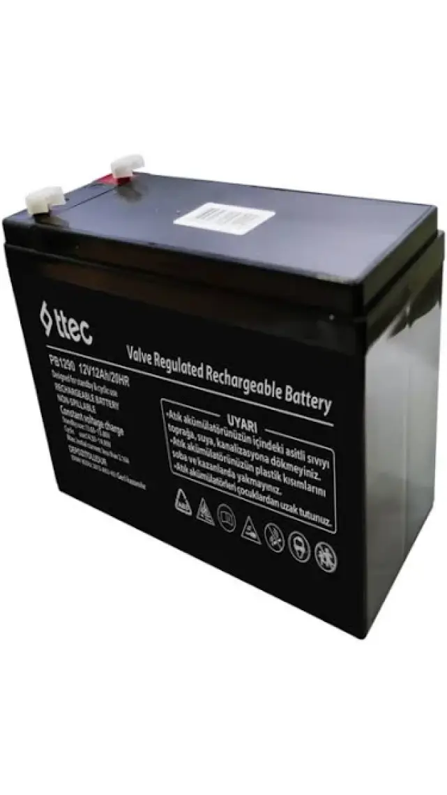Ttec 12V 12AH Bakımsız Kuru Akü