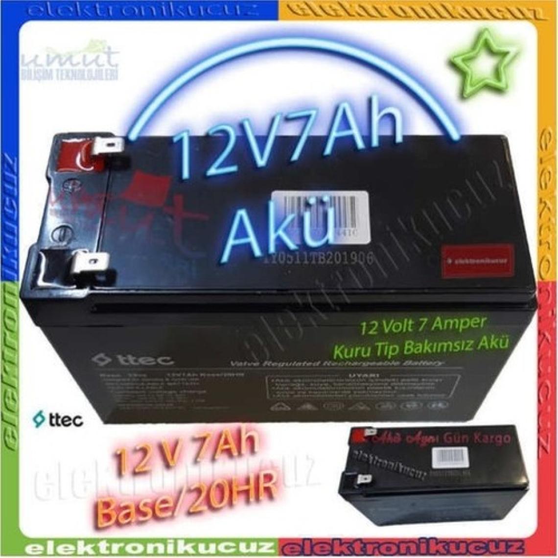 Ttec Çocuk Akülü Araba Için 12V 7AH 12 Volt 7 Amper Çocuk Oyuncak Araba Araç Aküsü Pili Bataryası