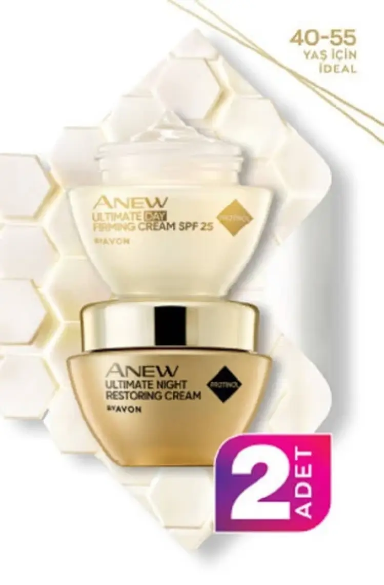 Avon Anew Ultimate Gündüz Kremi SPF25 50 ml + Anew Ultimate Gece Kremi 50 ml Seti