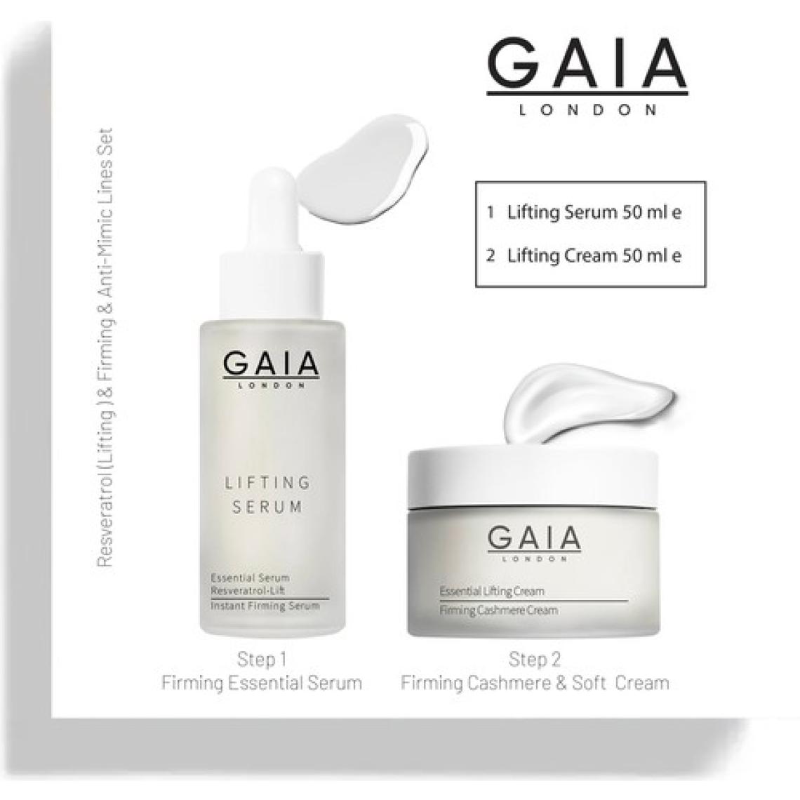 Gaia London Yaşlanma  Karşıtı Dolgunlaştırıcı Bakım Seti. Lıftıng Serum 50ml. & Lıftıng Krem 50ml.
