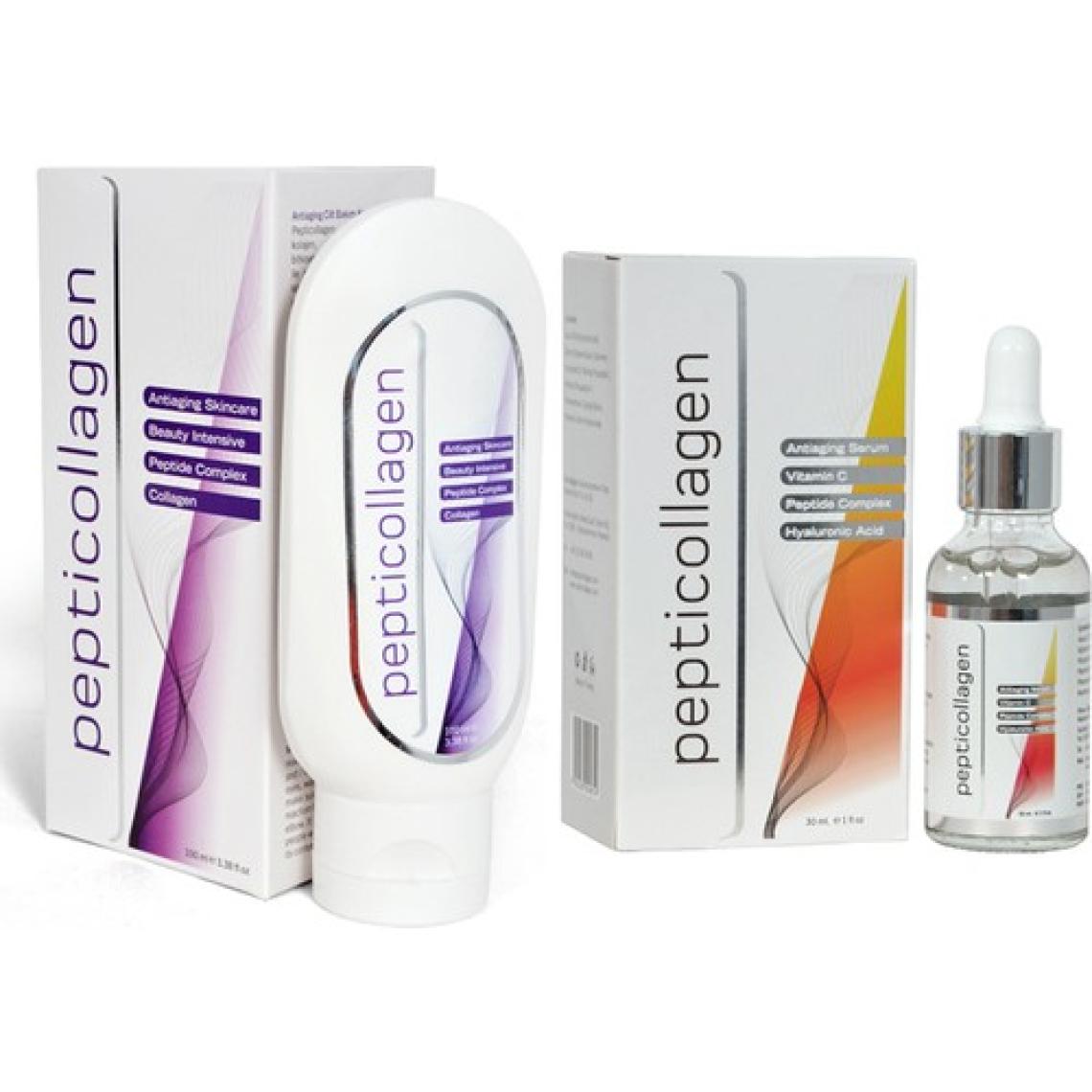 Pepticollagen Antiaging Cilt Bakım Seti + Krem Serum