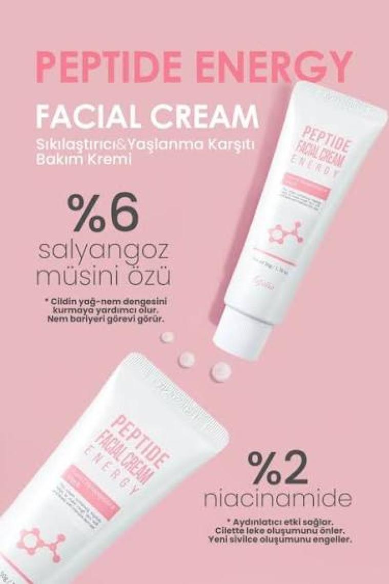 Esfolio 2 Çeşit Peptit Içeren Yaşlanma Önleyici Bakım Kremi Peptide Facial Cream 50 ml