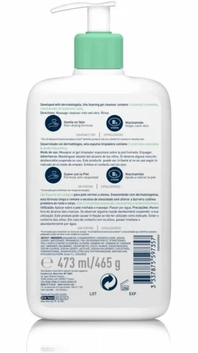 Cerave Foaming Cleanser Normal & Yağlıya Dönük Cil