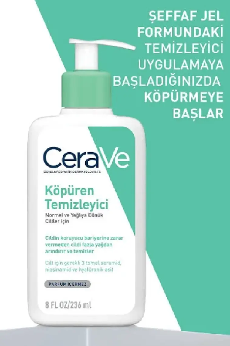 Cerave Foaming Cleanser Normal & Yağlıya Dönük Cil