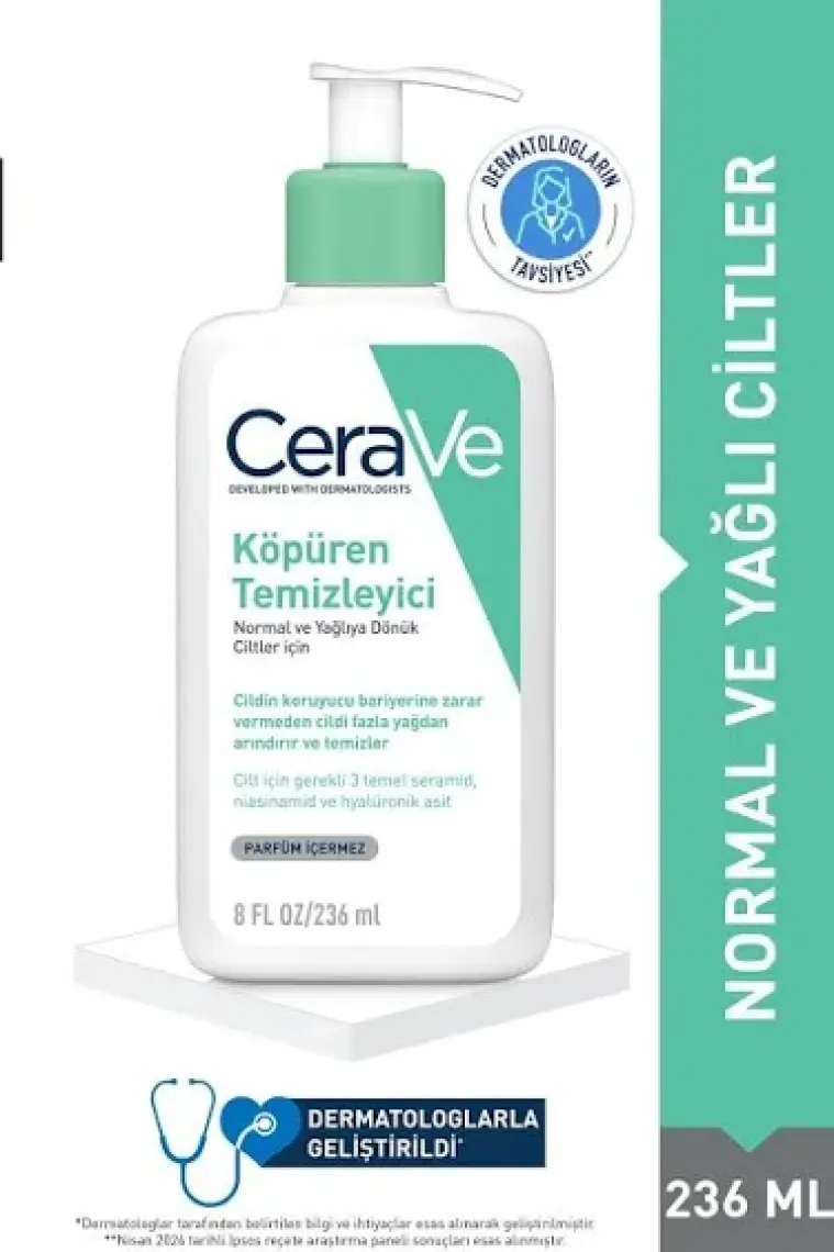 Cerave Foaming Cleanser Normal & Yağlıya Dönük Cil