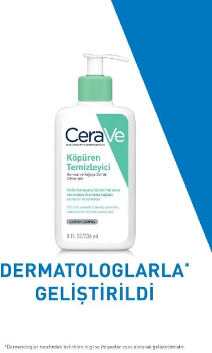 Cerave Foaming Cleanser Normal & Yağlıya Dönük Cil
