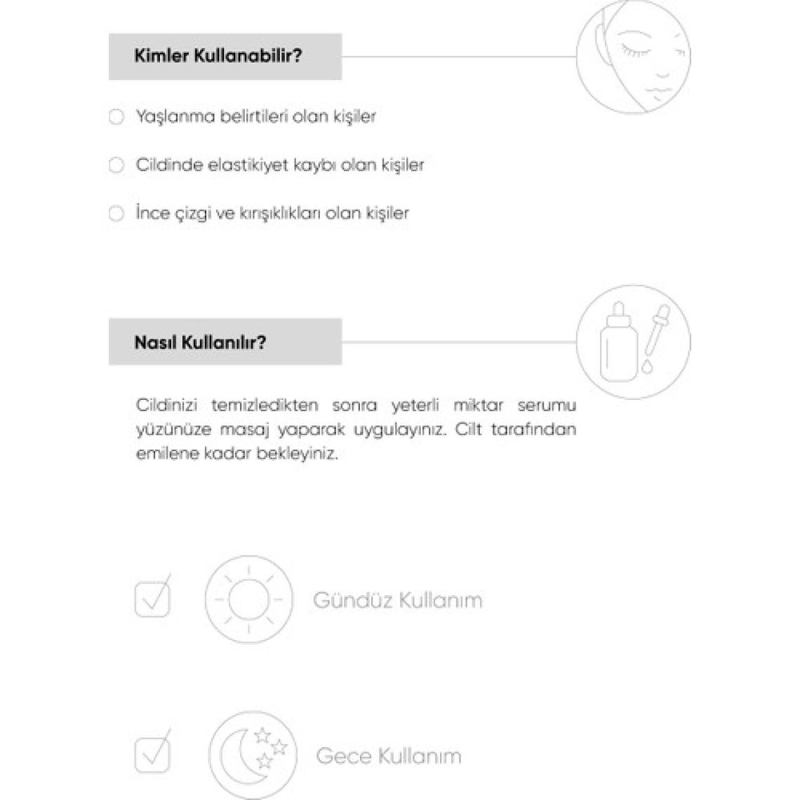 The NewLab. Ince Çizgi ve  Için Yüz Serumu Botanical Collagen + Peptide Complex 30 ml