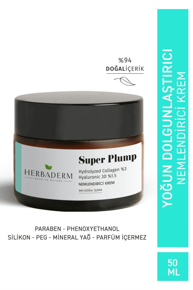 Herbaderm Super Plump Dolgunlaştırıcı Yoğun Nemlendirici Krem 50 ml