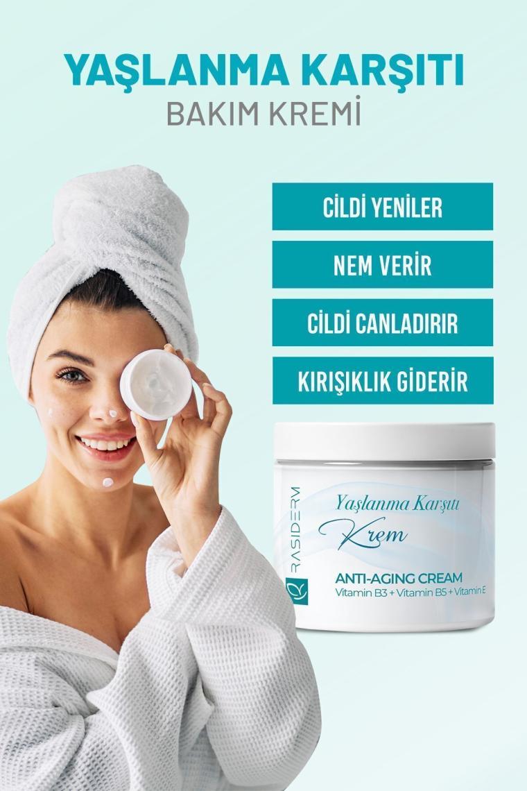 Rasiderm Yaşlanma Karşıtı Kırışıklık Karşıtı Yenileyici & Nemlendirici Gençleştiren Krem 50ml