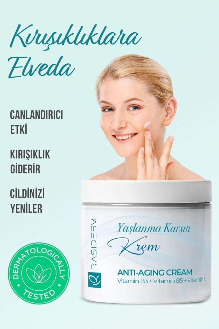 Rasiderm Yaşlanma Karşıtı Kırışıklık Karşıtı Yenileyici & Nemlendirici Gençleştiren Krem 50ml
