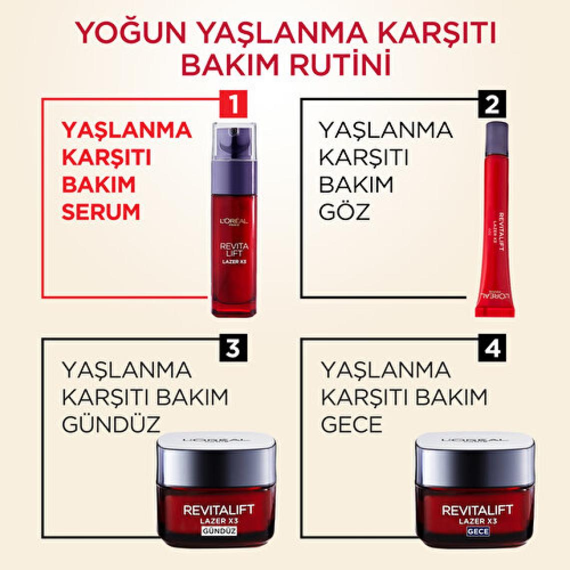 L'Oréal Paris Revitalift Lazer X3 Yoğun Yaşlanma Karşıtı Bakım Serum