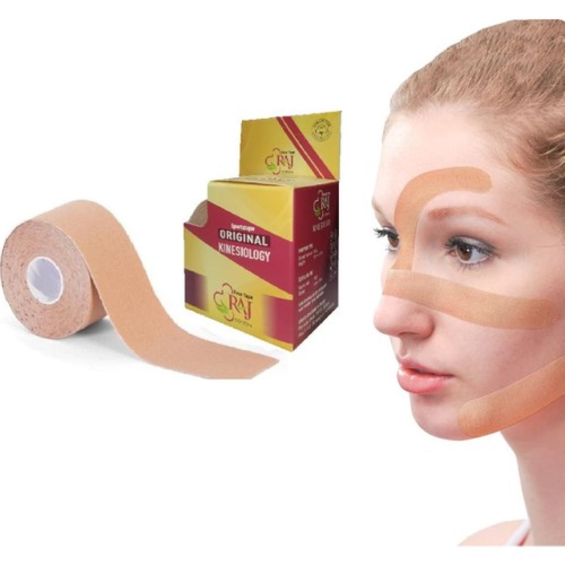 RAJ Yüz Gerdirme Bandı  Oluşumunu Engellemeye  Bandı Yüz Germe 5cm 5 mt