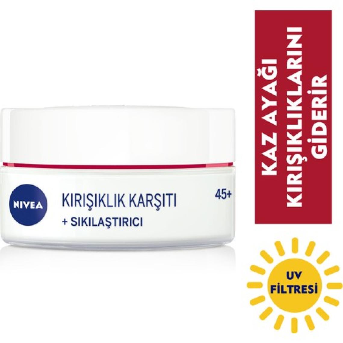 Nivea Kırışıklık Karşıtı Sıkılaştırıcı 45+ Yaş Yüz Bakım Kremi 50 ml