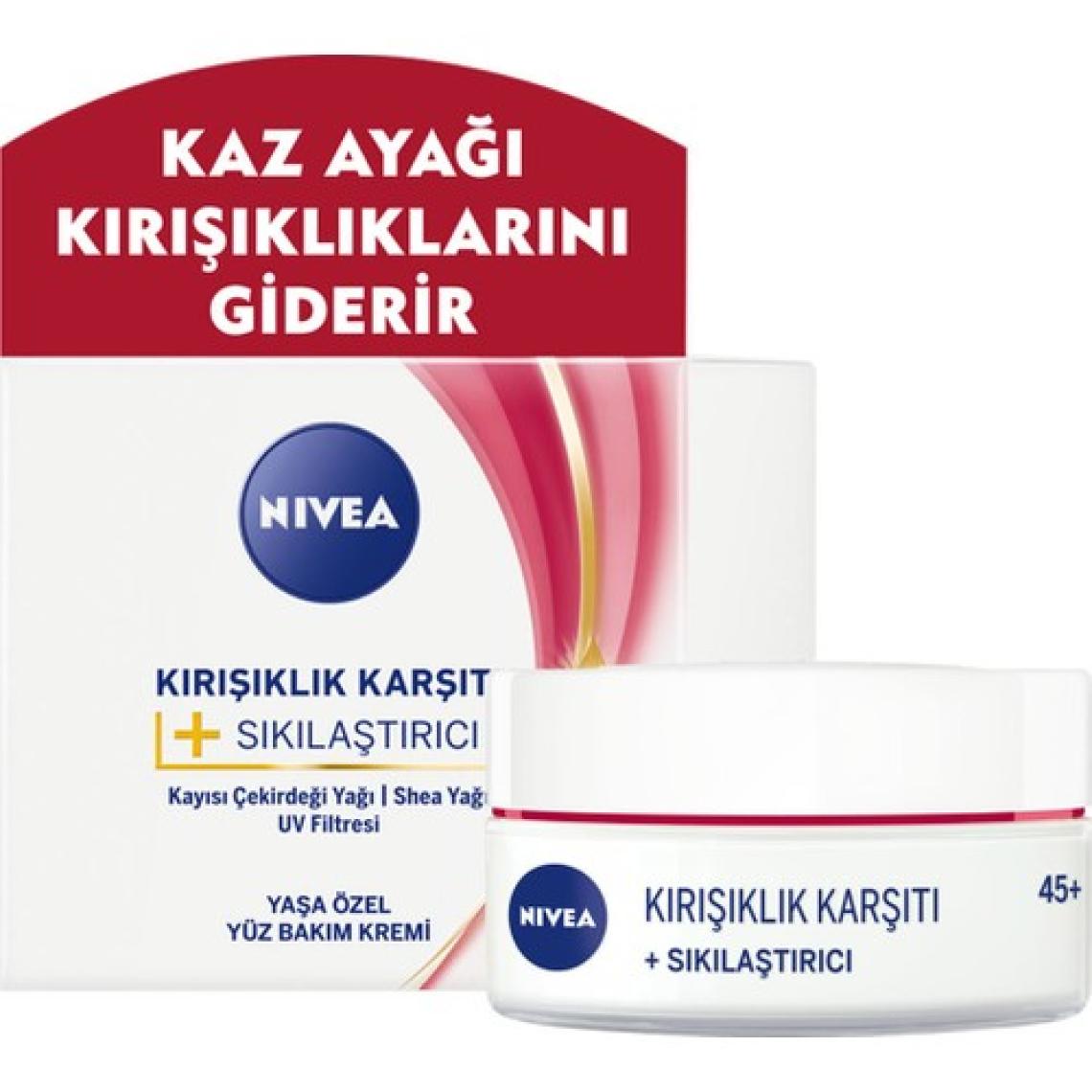 Nivea Kırışıklık Karşıtı Sıkılaştırıcı 45+ Yaş Yüz Bakım Kremi 50 ml