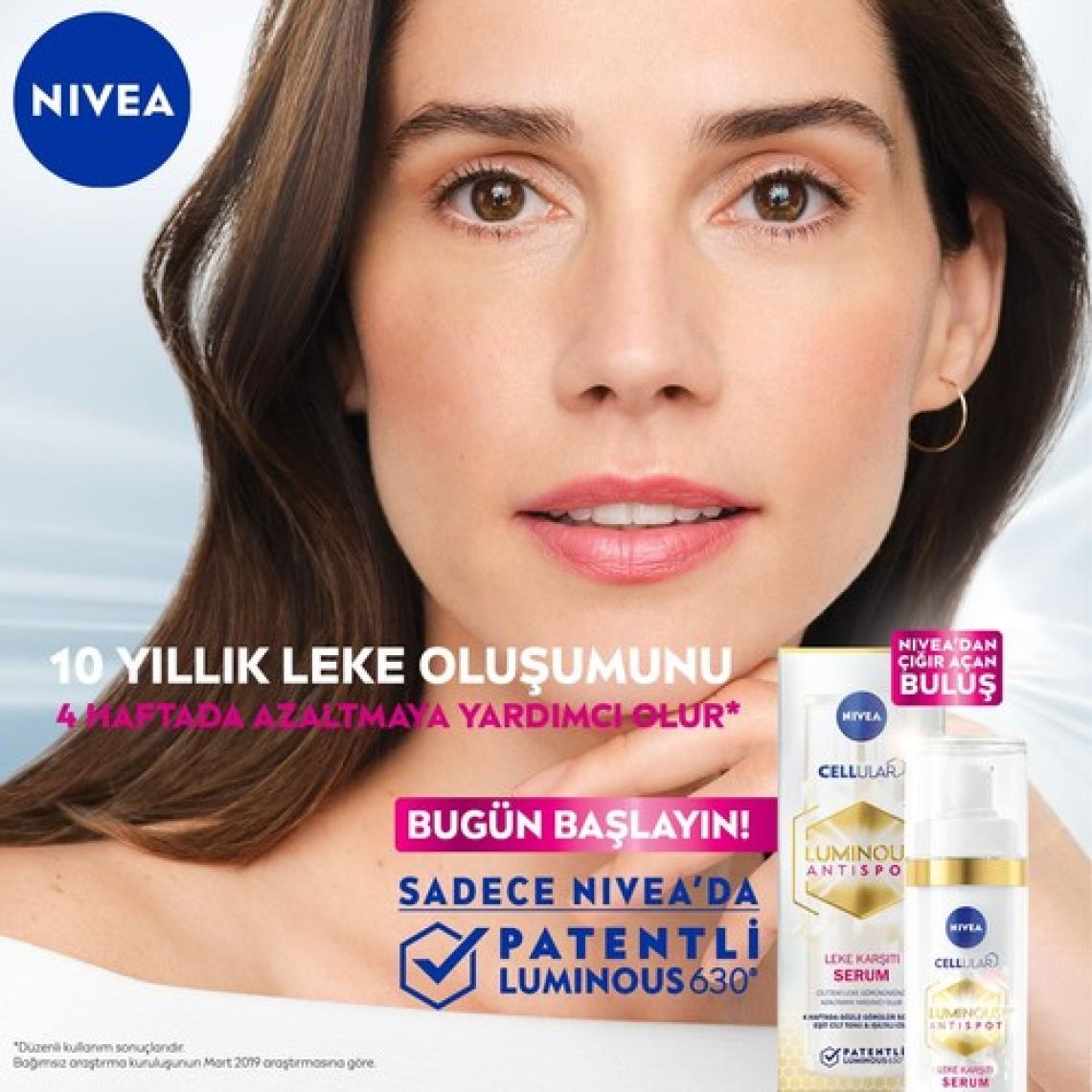 NIVEA Luminous630  Serum 30ml;Güneş; Hamilelik ve Ergenlik  Cilt Serumu; Eşit Cilt Tonu; Tüm Cilt Tipleri